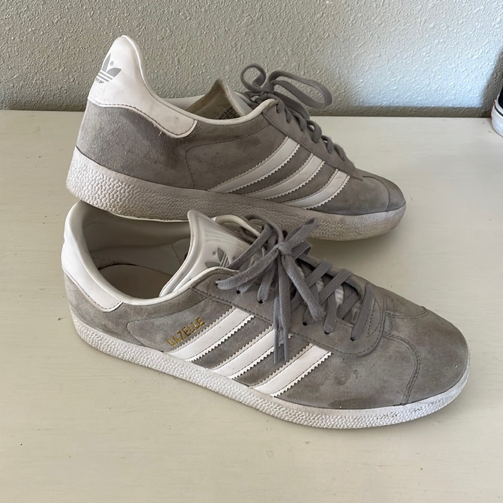 ADIDAS Gazelle Grey Sneakers Size 9